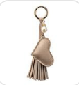 Dusti Rose Heart Keychain Nude
